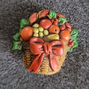 Vintage Hallmark 1985 Fruit Basket Pin